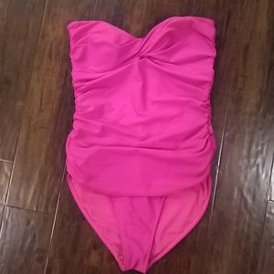 Pink One Piece Bathing Suit